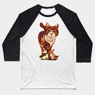 The Cat and Kitten Baseball T-Shirt